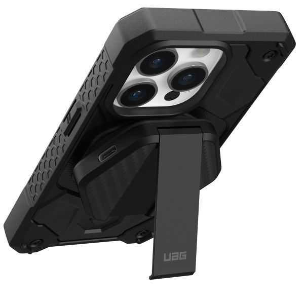 UAG Station de charge sans fil avec support - Compatible MagSafe - 15 watts - Noir / Carbone