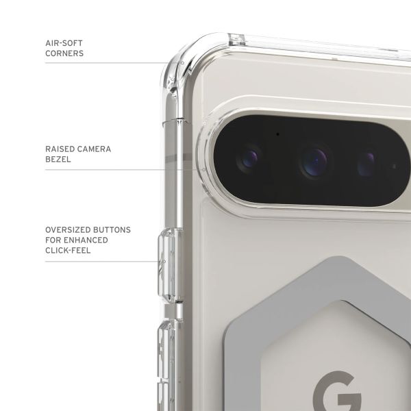 UAG Coque arrière Plyo Pro Google Pixel 9 Pro - Ice / Silver