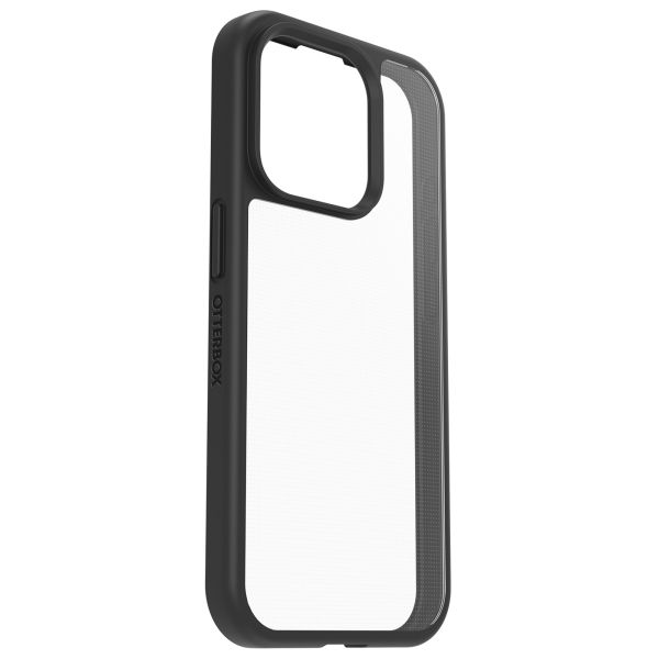 OtterBox Coque arrière React iPhone 15 Pro - Transparent / Noir