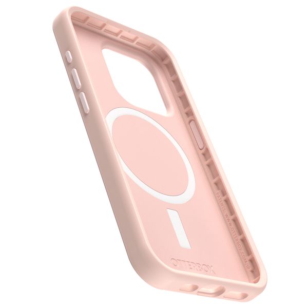 OtterBox Coque Symmetry MagSafe iPhone 15 Pro - Ballet Shoes Rose