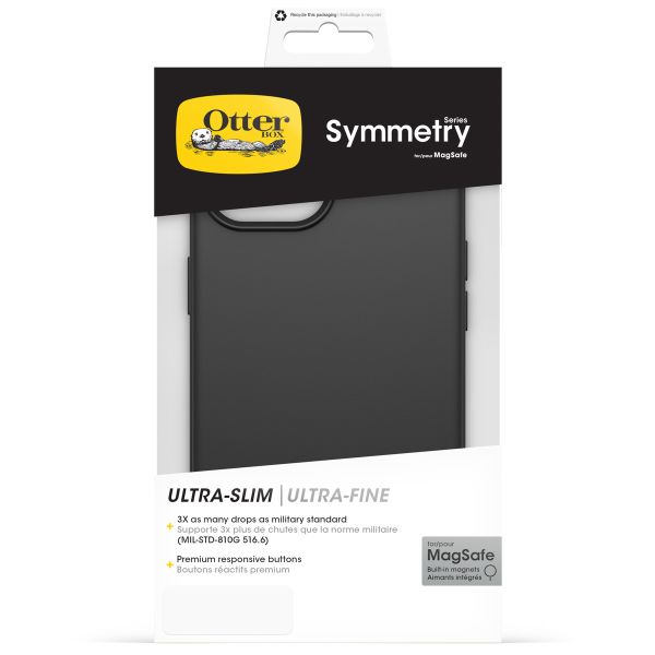 OtterBox Coque Symmetry MagSafe iPhone 15 / 14 / 13 - Noir