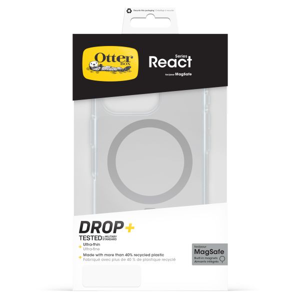 OtterBox Coque React MagSafe iPhone 16 pro - Clear