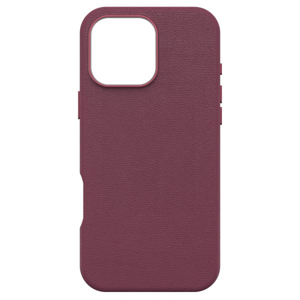 OtterBox Coque en cuir de cactus Symmetry MagSafe iPhone 16 Pro Max - Maroon Bells