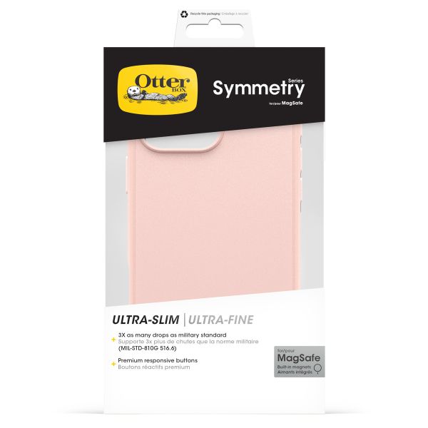 OtterBox Coque Symmetry MagSafe iPhone 16 Pro Max - Ballet Shoes Rose