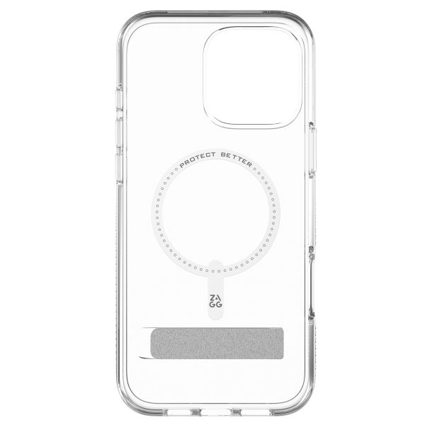 ZAGG Coque Crystal Palace Snap KickStand avec MagSafe iPhone 16 Pro - Transparent