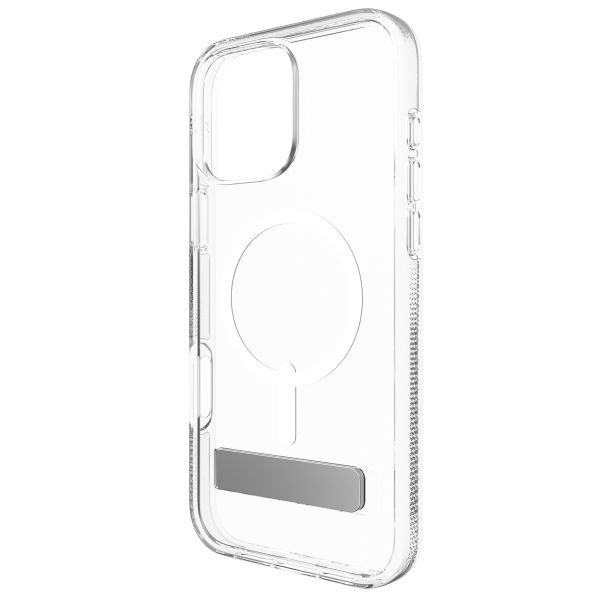 ZAGG Coque Crystal Palace Snap KickStand avec MagSafe iPhone 16 Pro - Transparent