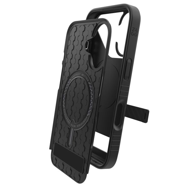 ZAGG Coque Denali Snap KickStand avec MagSafe iPhone 16 - Noir