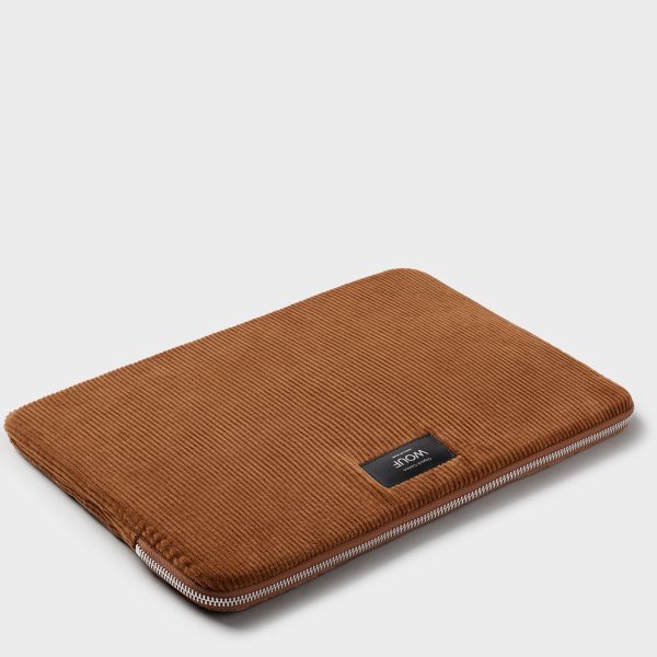 Wouf Corduroy - Pochette ordinateur 13-14 pouces - Caramel