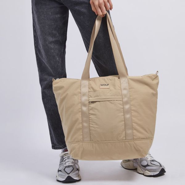 Wouf Tote Bag - Sac à bandoulière - Downtown Oatmilk