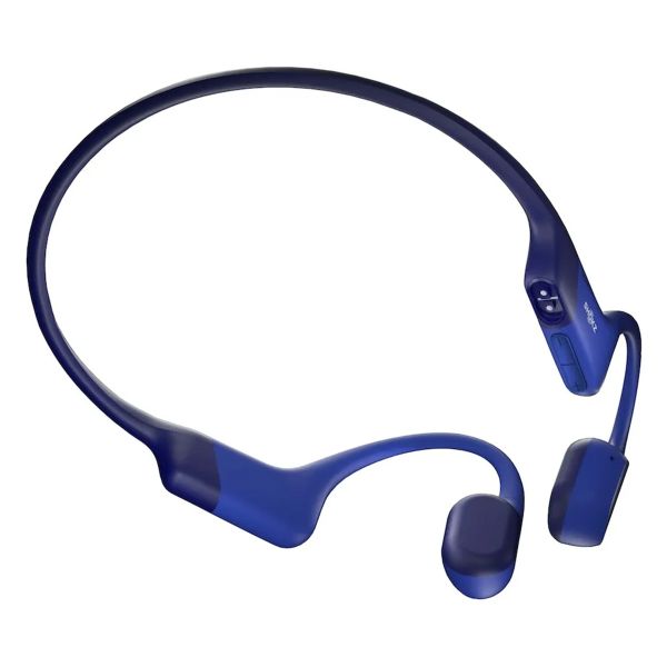 Shokz OpenRun - Modèle standard - Écouteurs sans fil Open-Ear - Conduction osseuse - Blue