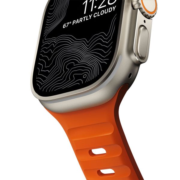 Nomad Bracelet Sport FKM Apple Watch Series 1-10 / SE / Ultra (2) - 42/44/45/46/49 mm - Orange