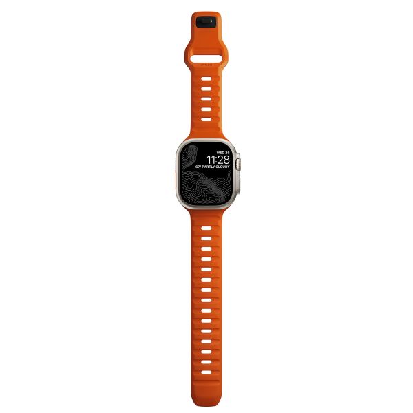 Nomad Bracelet Sport FKM Apple Watch Series 1-10 / SE / Ultra (2) - 42/44/45/46/49 mm - Orange