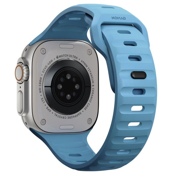 Nomad Bracelet Sport FKM Apple Watch Series 1-10 / SE / Ultra (2) - 42/44/45/46/49 mm - Electric Blue