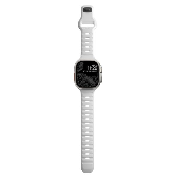 Nomad Bracelet Sport FKM Apple Watch Series 1-10 / SE / Ultra (2) - 42/44/45/46/49 mm - Blanc