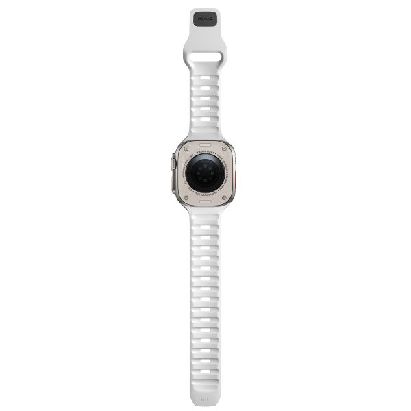 Nomad Bracelet Sport FKM Apple Watch Series 1-10 / SE / Ultra (2) - 42/44/45/46/49 mm - Blanc