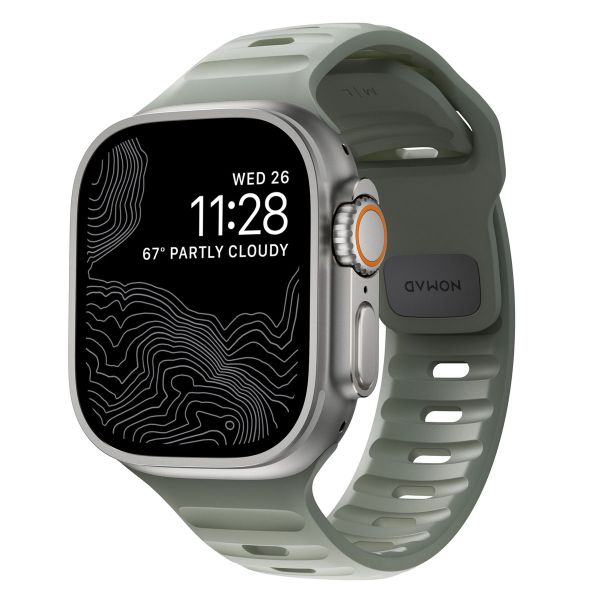 Nomad Bracelet Sport FKM Apple Watch Series 1-10 / SE / Ultra (2) - 42/44/45/46/49 mm - Coastal Rock