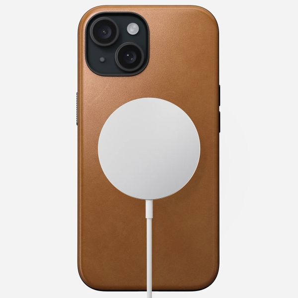 Nomad Coque Modern Leather iPhone 15 - English Tan
