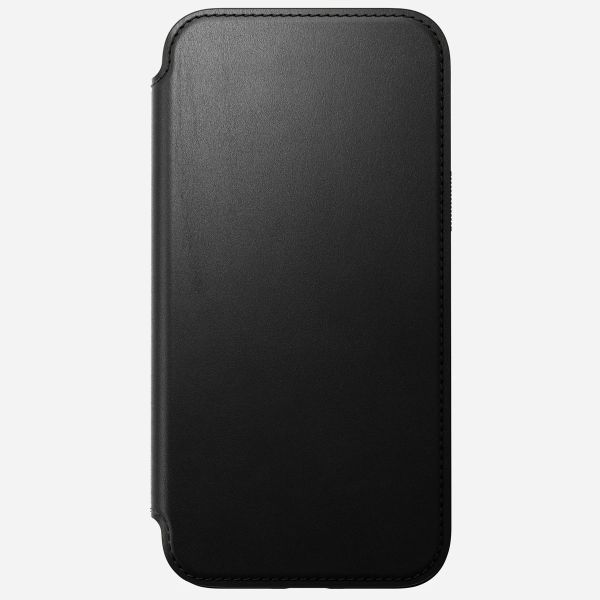 Nomad Étui de téléphone portefeuille Modern Leather Folio iPhone 15 Pro Max - Noir