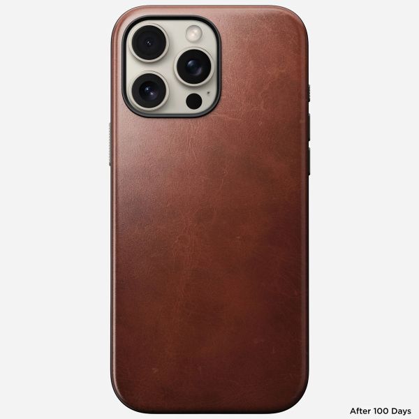 Nomad Coque Modern Horween Leather iPhone 16 Pro Max - Olde Dublin