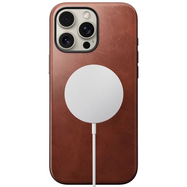 Nomad Coque Modern Horween Leather iPhone 16 Pro Max - Olde Dublin