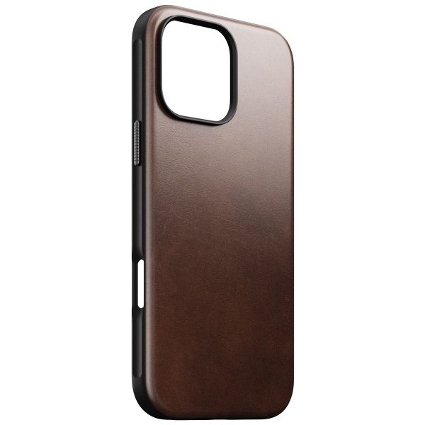 Nomad Coque Modern Horween Leather iPhone 16 Pro Max - Rustic Brown