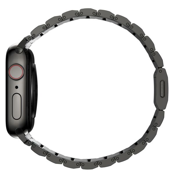 Nomad Bracelet à maillons magnétiques en acier Apple Watch Series 1-10 / SE / Ultra (2) - 42/44/45/46/49 mm - Graphite