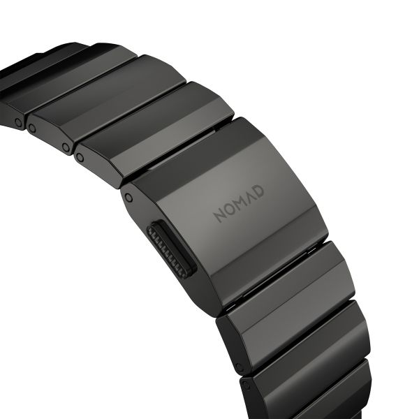 Nomad Bracelet à maillons magnétiques en acier Apple Watch Series 1-10 / SE / Ultra (2) - 42/44/45/46/49 mm - Graphite