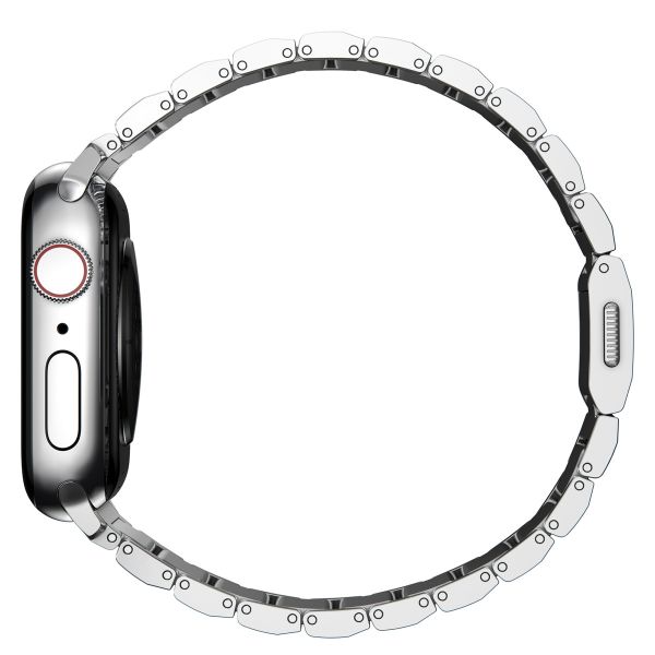 Nomad Bracelet à maillons magnétiques en acier Apple Watch Series 1-10 / SE / Ultra (2) - 42/44/45/46/49 mm - Argent