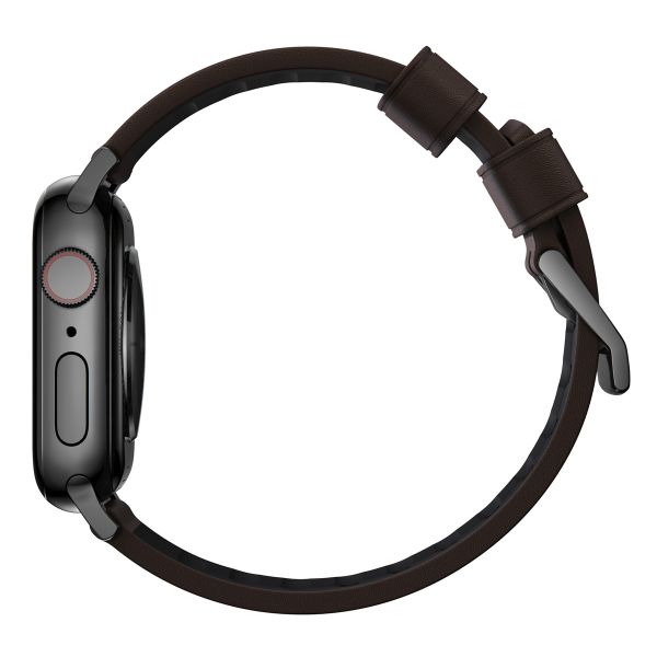 Nomad Bracelet Active Pro Apple Watch Series 1-10 / SE / Ultra (2) - 42/44/45/46/49 mm - Marron/Noir