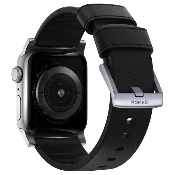 Nomad Bracelet Active Pro Apple Watch Series 1-10 / SE / Ultra (2) - 42/44/45/46/49 mm - Noir/Argent