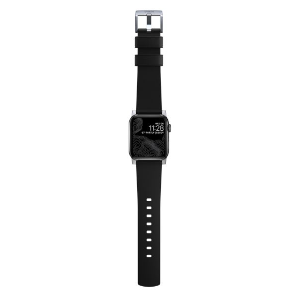 Nomad Bracelet Active Pro Apple Watch Series 1-10 / SE / Ultra (2) - 42/44/45/46/49 mm - Noir/Argent