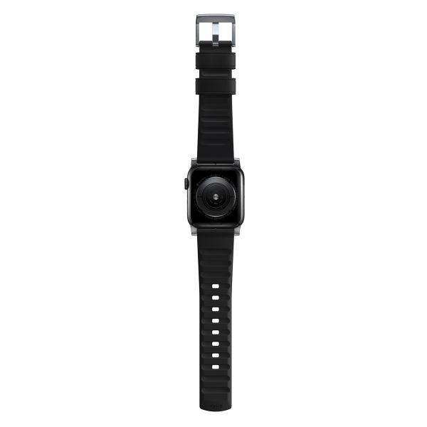 Nomad Bracelet Active Pro Apple Watch Series 1-10 / SE / Ultra (2) - 42/44/45/46/49 mm - Noir/Argent