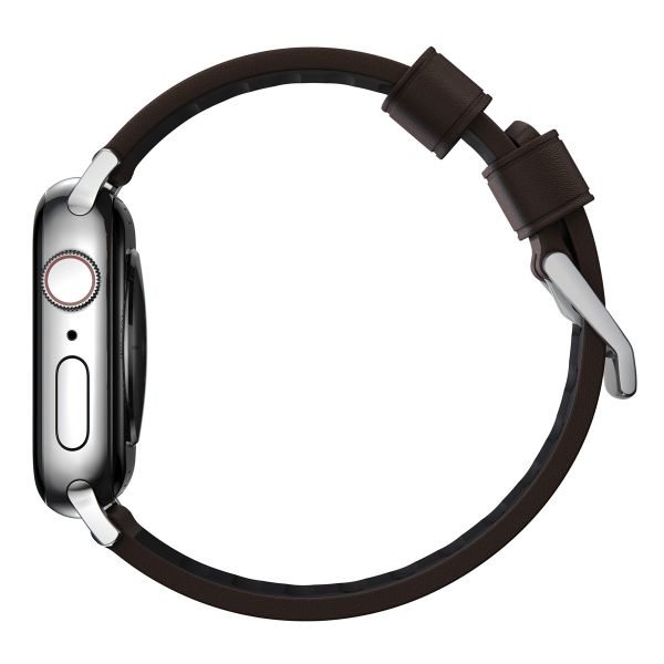 Nomad Bracelet Active Pro Apple Watch Series 1-10 / SE / Ultra (2) - 42/44/45/46/49 mm - Marron/Argent