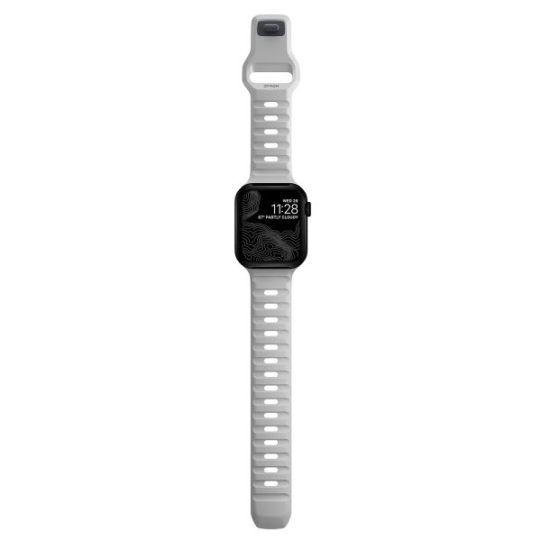 Nomad Bracelet Sport FKM Apple Watch Series 1-10 / SE / Ultra (2) - 42/44/45/46/49 mm - Lunar Gray