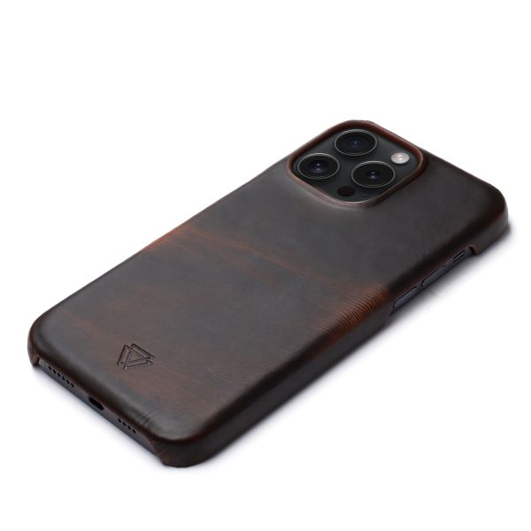 Wachikopa Coque Full Wrap iPhone 15 Pro Max - Dark Brown