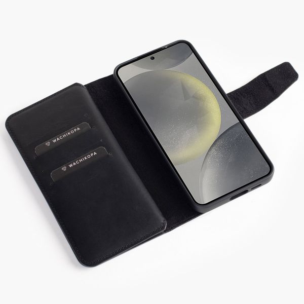 Wachikopa Étui de téléphone portefeuille Multi Wallet Samsung Galaxy S24 Plus - Black