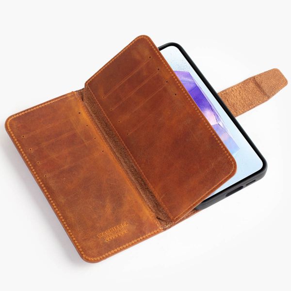 Wachikopa Étui de téléphone portefeuille Multi Wallet Samsung A55 - Camel