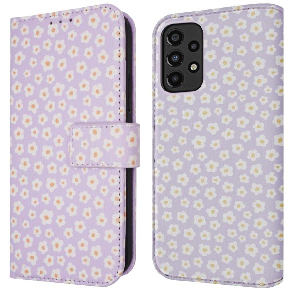 imoshion Étui de téléphone portefeuille Design Samsung Galaxy A33 - White Daisy