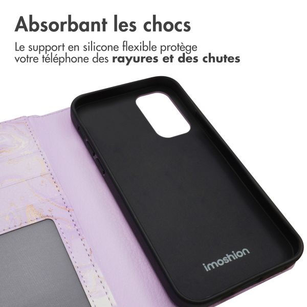 iMoshion Étui de téléphone portefeuille Design Samsung Galaxy A33 - Purple Marble