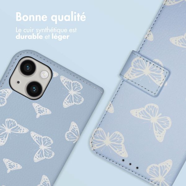 imoshion Étui de téléphone portefeuille Design iPhone 14 - Butterfly