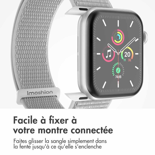 iMoshion Bracelet en nylon⁺ Apple Watch Series 1-9 / SE - 38/40/41 mm - Seashell