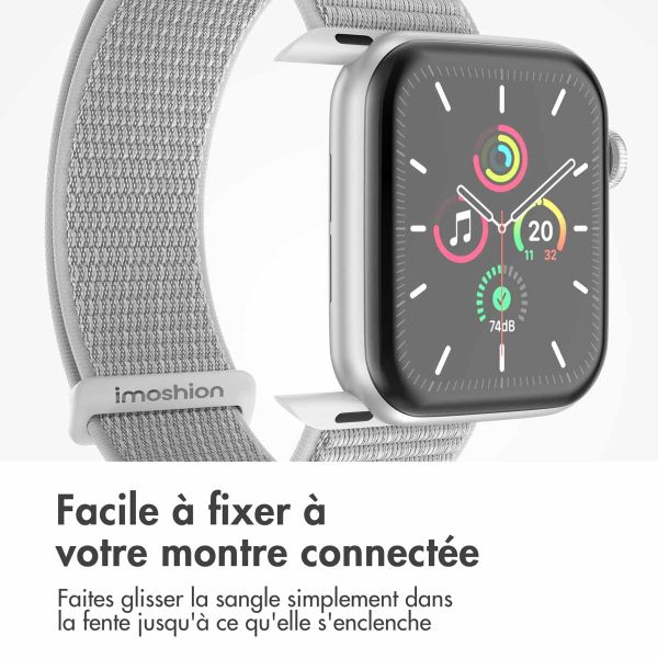 imoshion Bracelet en nylon⁺ Apple Watch Series 1-9 / SE - 38/40/41 mm / Series 10 - 42 mm - Seashell