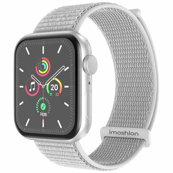 imoshion Bracelet en nylon⁺ Apple Watch Series 1-10 / SE / Ultra (2) - 42/44/45/46/49 mm - Seashell