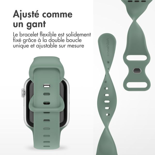 iMoshion Bracelet en silicone⁺ Apple Watch Series 1-9 / SE - 38/40/41 mm - Pine - Taille S/M
