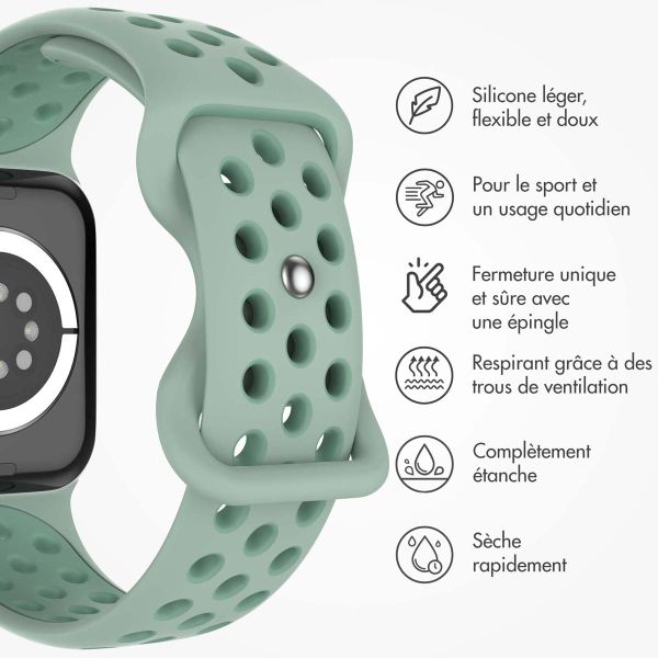 imoshion Bracelet sport⁺ Apple Watch Series 1-9 / SE - 38/40/41 mm / Series 10 - 42 mm - Taille M/L - Sage