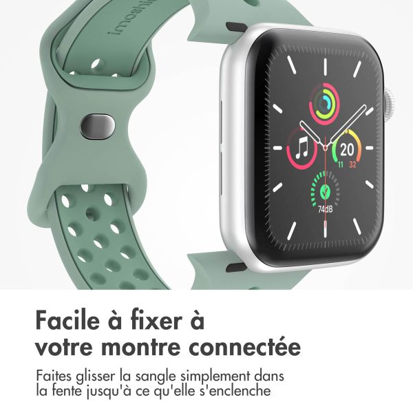 imoshion Bracelet sport⁺ Apple Watch Series 1-9 / SE - 38/40/41 mm / Series 10 - 42 mm - Taille M/L - Sage