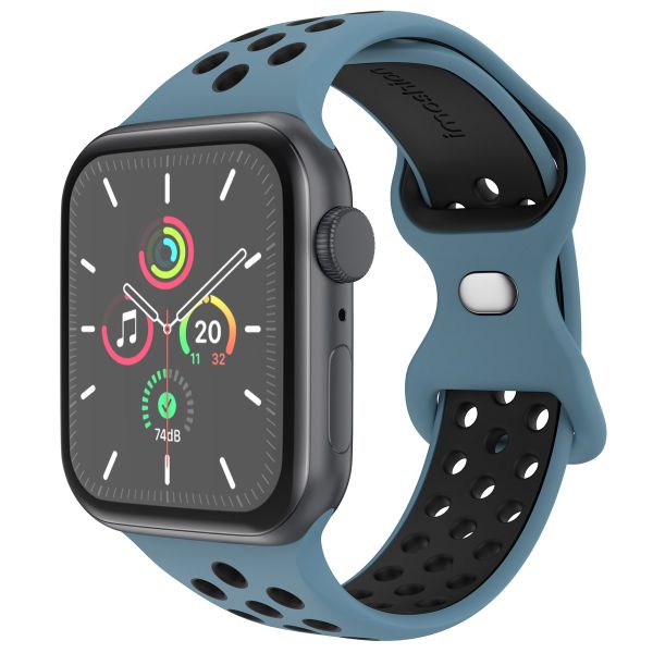 imoshion Bracelet sport⁺ Apple Watch Series 1-10 / SE / Ultra (2) - 42/44/45/46/49 mm - Taille S/M - Celestial Teal & Black