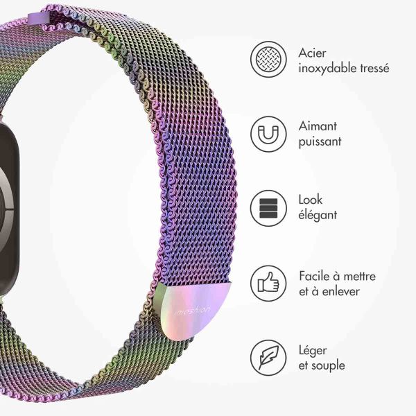 iMoshion Bracelet magnétique milanais Apple Watch Series 1-9 / SE - 38/40/41 mm - Taille S - Galaxy