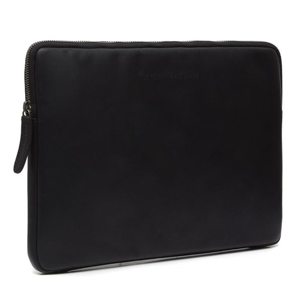 The Chesterfield Brand Pochette ordinateur 14 pouces Clinton - Cuir véritable - Noir