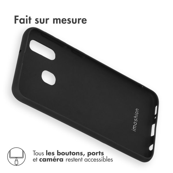 imoshion Coque Couleur Samsung Galaxy A40 - Noir